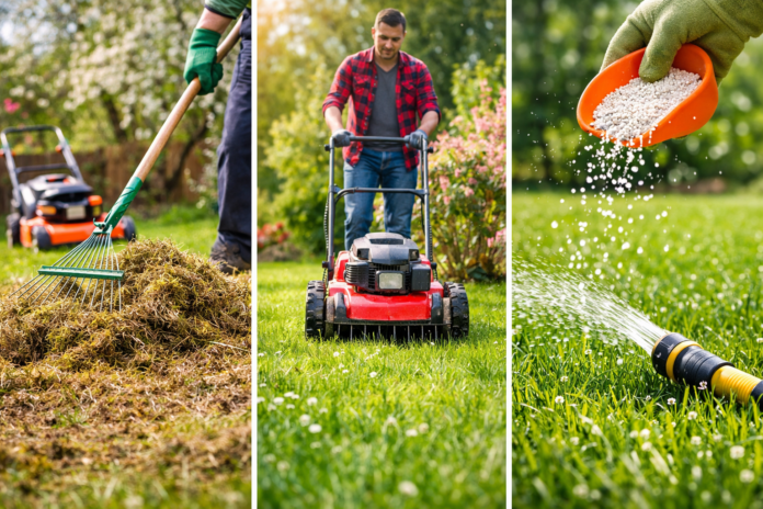 Gyepápolás tavasszal – 7 lépés a tökéletes pázsithoz