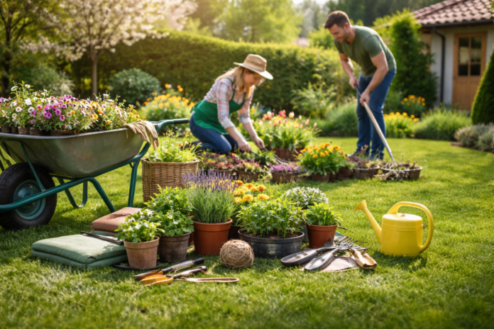 Kert rendbetétele tavasszal – lépésről lépésre útmutató